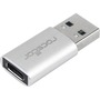 Rocstor Slim USB-A to USB Type-C Connector Adapter - M/F - Portable