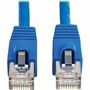 Cat8 40G Snagless SSTP Ethernet Cable (RJ45 M/M), PoE, Blue, 1 ft. (0.3 m)