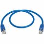 Cat8 40G Snagless SSTP Ethernet Cable (RJ45 M/M), PoE, Blue, 2 ft. (0.6 m)