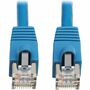 Tripp Lite Cat8 40G Snagless SSTP Ethernet Cable (RJ45 M/M), PoE, LSZH, Blue, 0.5 m (1.6 ft.)
