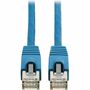 Tripp Lite Cat8 40G Snagless SSTP Ethernet Cable (RJ45 M/M), PoE, LSZH, Blue, 15 m (49.2 ft.)