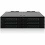 Icy Dock CP097 Drive Enclosure for 5.25" U.2, U.3, PCI Express NVMe 4.0 x4 - SFF-8654 SlimSAS Host Interface Internal - Black