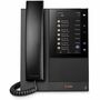 Poly CCX 505 IP Phone - Corded - Corded - Bluetooth - Desktop, Wall Mountable - Black - TAA Compliant