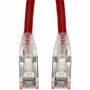 AddOn 2ft Red CAT 6 Shielded PVC Ethernet Cable Snagless Easy Clear Boot TAA RJ-45 M/M