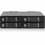 Icy Dock ToughArmor MB873MP-B V2 Drive Enclosure for 5.25" M.2, PCI Express NVMe 4.0 - SFF-8612 OCuLink Host Interface Internal - Black