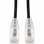 AddOn 4ft Black CAT 6A Slim PVC Ethernet Cable Snagless Clear-Claw RJ-45 M/M