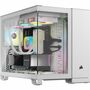 Corsair iCUE LINK 2500X RGB Micro ATX Dual Chamber PC Case - White