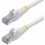StarTech.com 25ft White CAT8 Ethernet Cable, Snagless RJ45, 25G/40G 2000MHz, 100W PoE, S/FTP, 26AWG Pure Bare Copper, LSZH Network Patch Cord