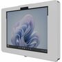 The Joy Factory Elevate II On-Wall Mount Kiosk for Surface Pro 10 | Pro 9 | Pro 8 (White)