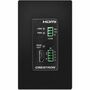 Crestron DM&reg; Essentials 4K60 4:4:4 Receiver for HDMI&reg;, RS-232, and IR Signal Extension over CATx Cable, Wall Plate, Black