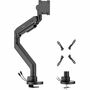 Rocstor ErgoReach Mounting Arm for Monitor, Curved Screen Display, Flat Panel Display - Matte Black