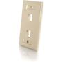 Cables To Go 2 Socket Keystone Network/Multimedia Faceplate