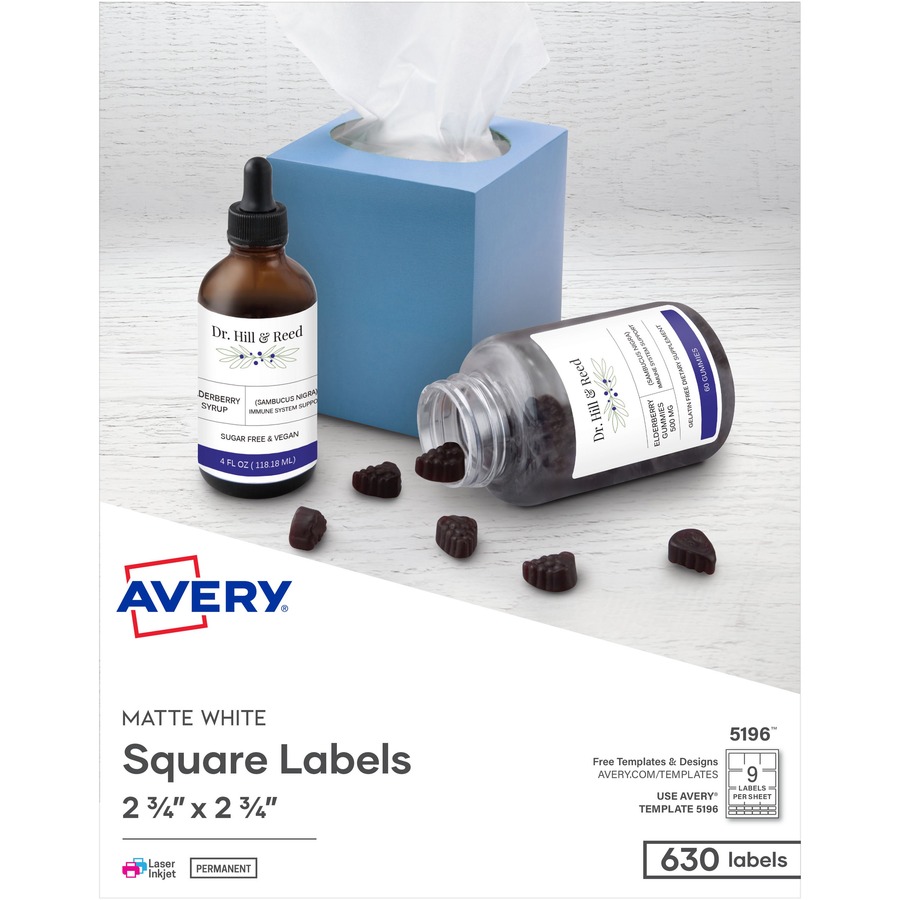 Avery Removable Labels, Removable Adhesive, 1-1/2 x 3, 150 Labels (5440)