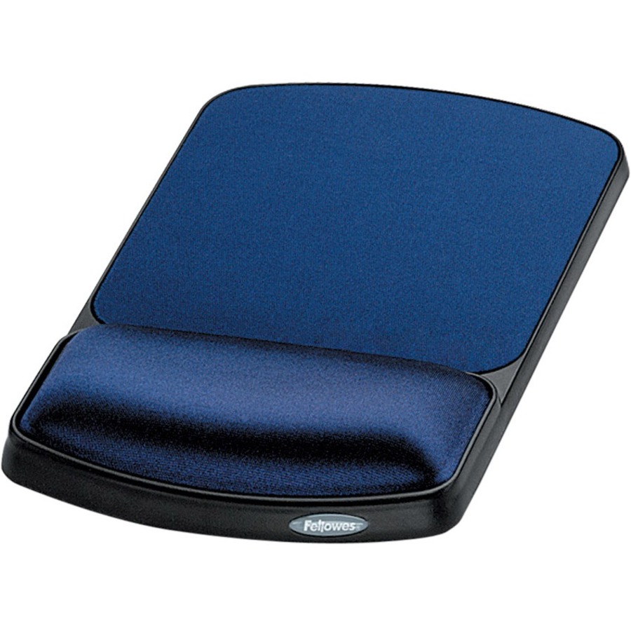 Fellowes Gel Wrist Rest and Mouse Rest Sapphire/Black