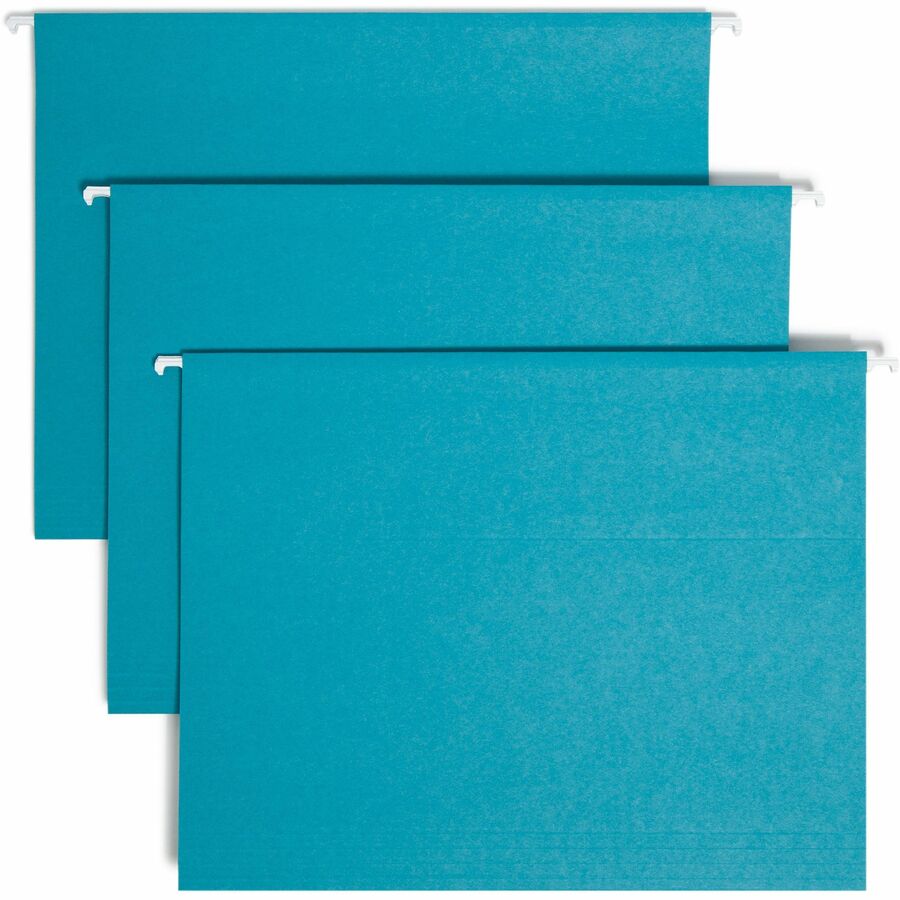 Smead Colored 1/5 Tab Cut Letter Recycled Hanging Folder - 8 1/2