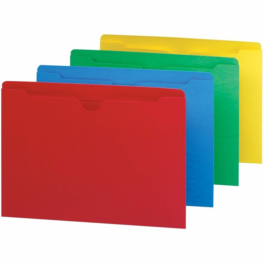 Smead Colored File Jackets with Reinforced Double-Ply Tab, Straight Tab ...