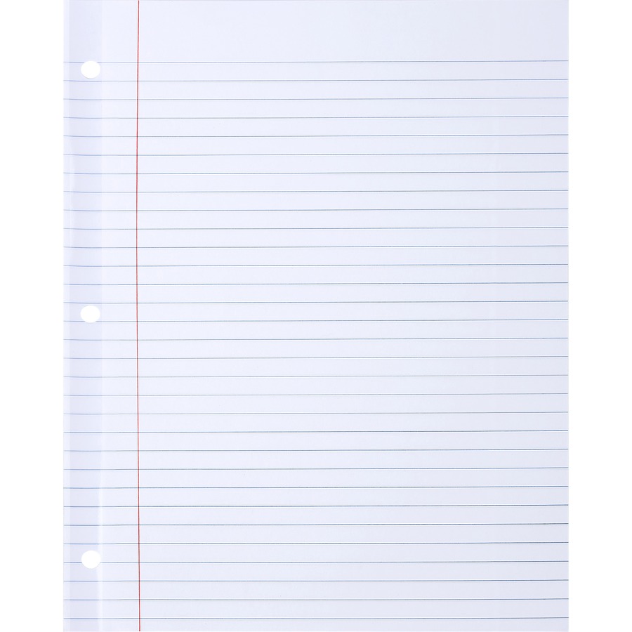 Sparco Ruled Filler Paper - 100 Sheets - Wide Ruled - Ruled