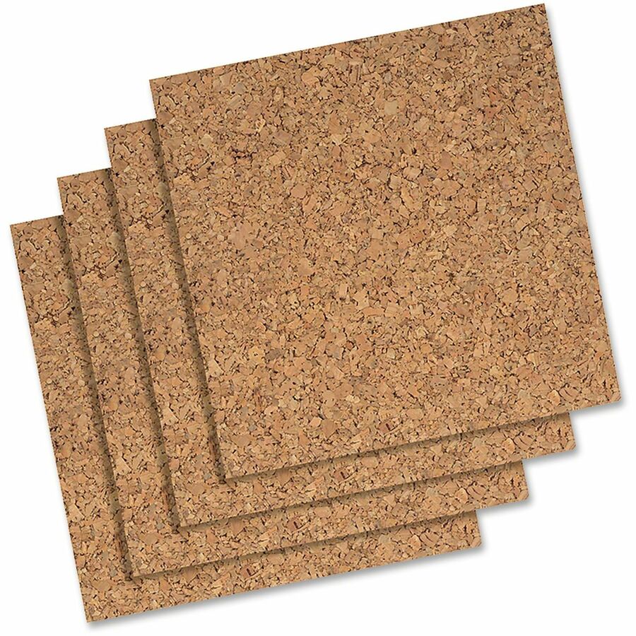 Cork Tiles Dark - Set of 4