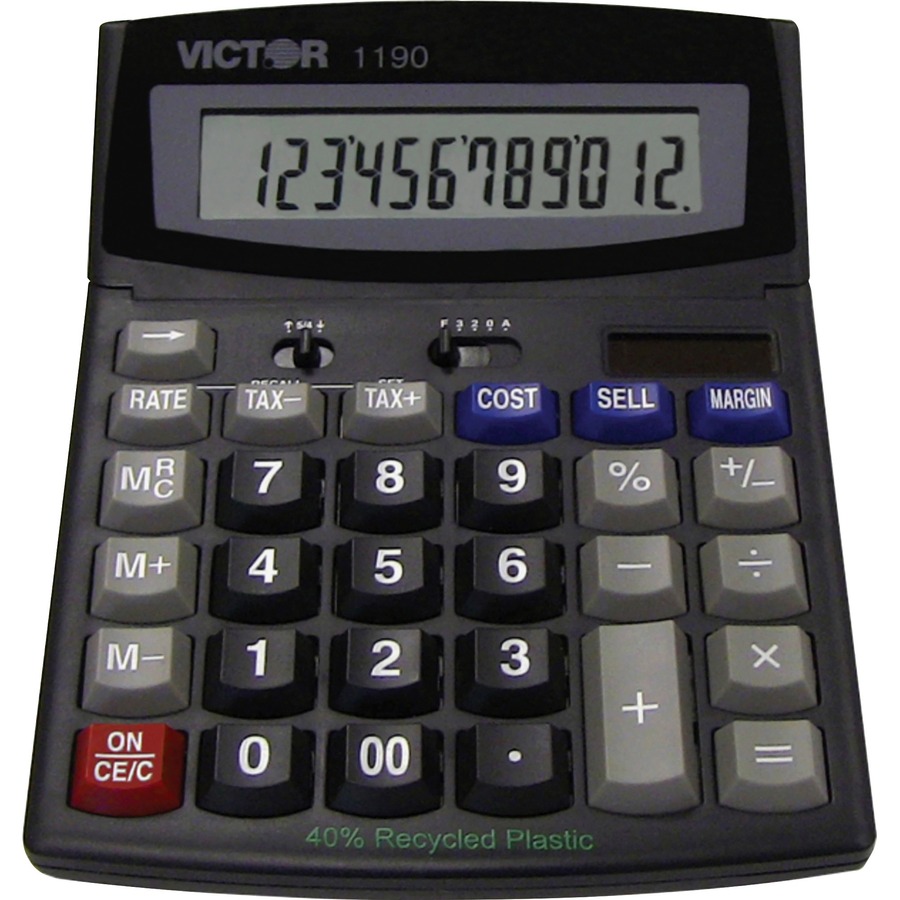 Victor 1190, Victor 1190 Business Desktop Display Calculator, VCT1190 ...