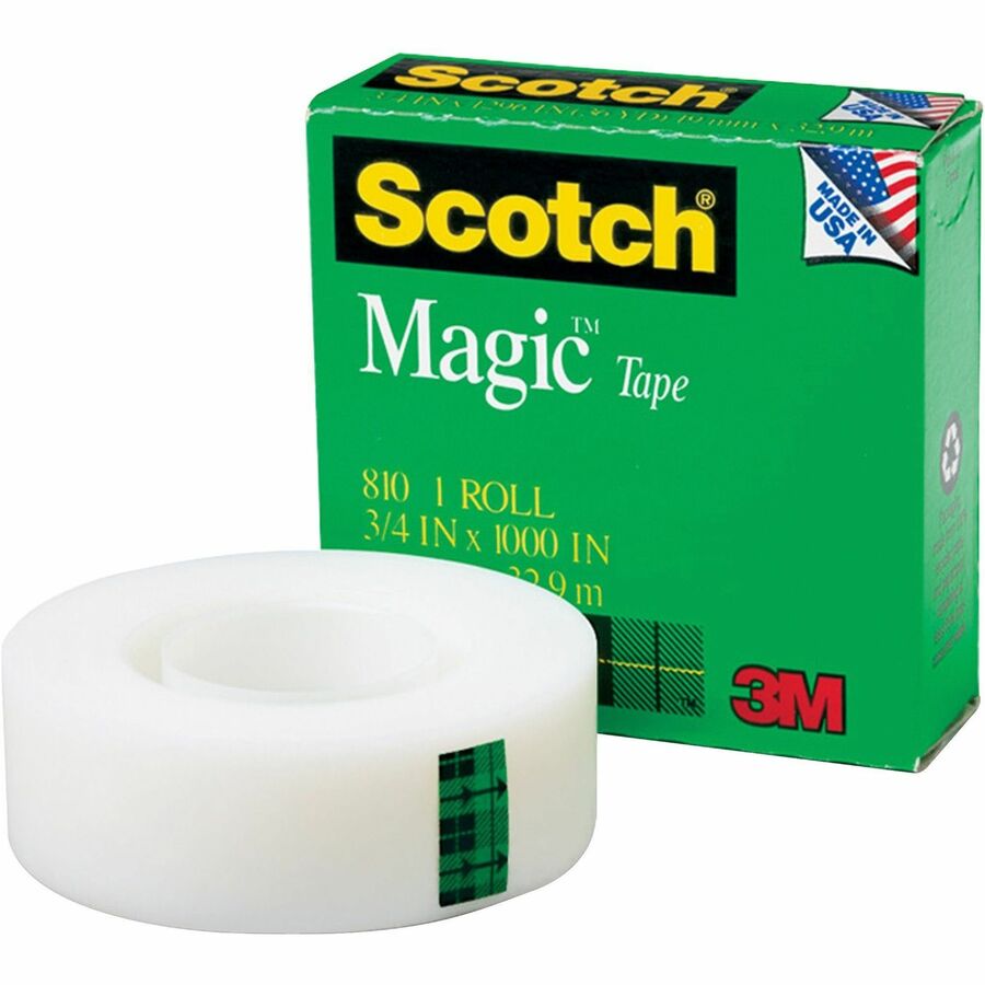 Scotch Magic Tape Refill Rolls, 3/4 x 1000, Pack of 18