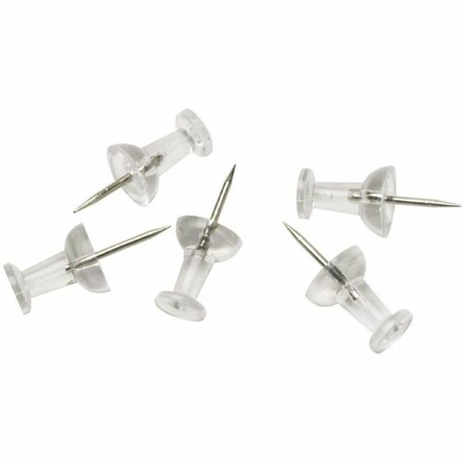  Business Source 32351 T-Pins, 9/16 in. Head Width, 2 in.  Length, 100/BX, Silver : Office Products