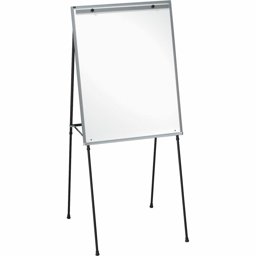 Convertible Table/Footbar Non-Magnetic Dry-Erase Whiteboard Presentation  Easel, 67 x 30-1/2, Metal Frame With Black Finish - Zerbee