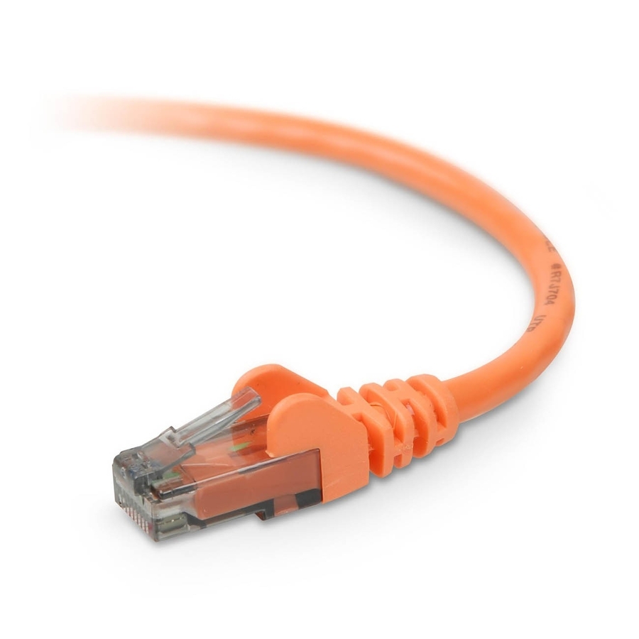 Belkin RJ45 Category 6 Snagless Patch Cable - 8 ft Category 6 Network ...