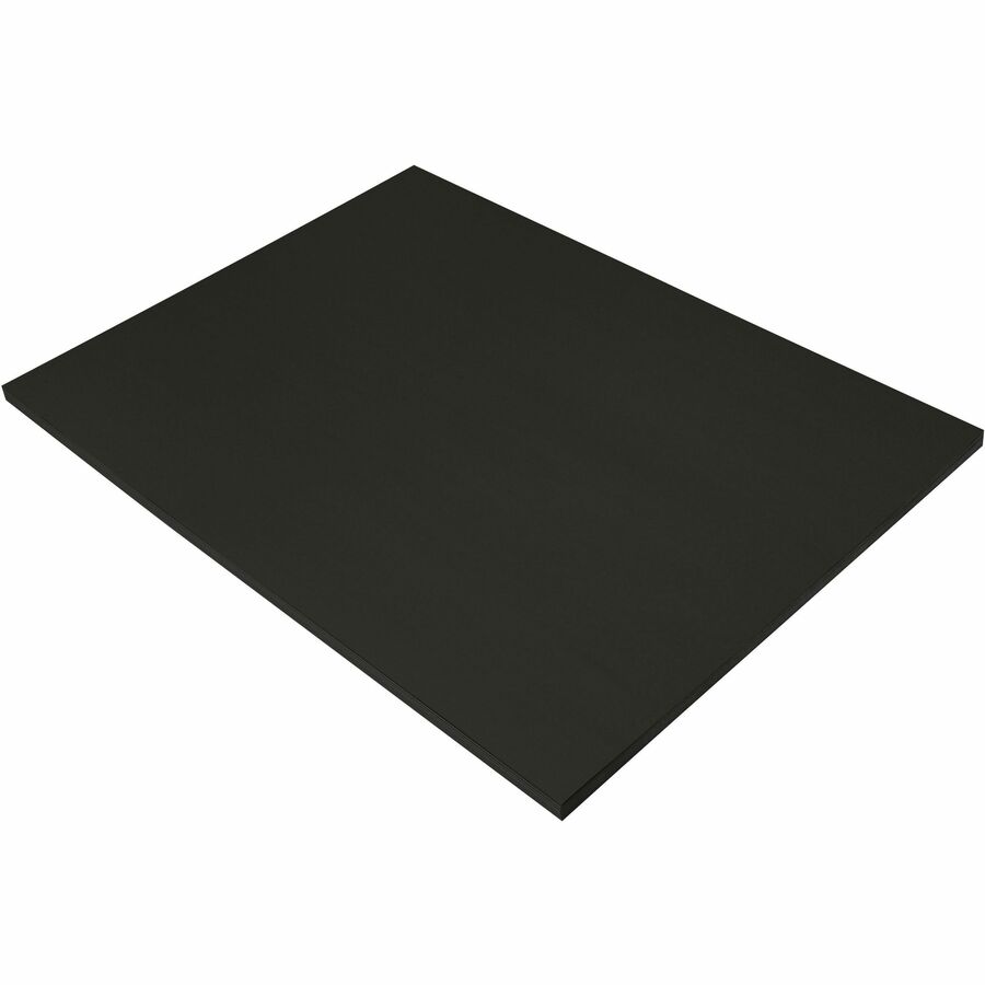 Tru-Ray Construction Paper, 76lb, 18 x 24, Black, 50-Pack