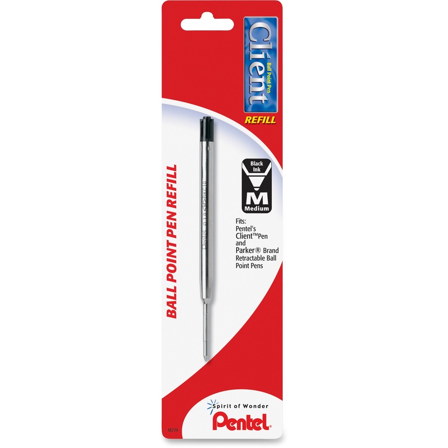 Refill for Pentel EnerGel Retractable Liquid Gel Pens Medium Black Ink