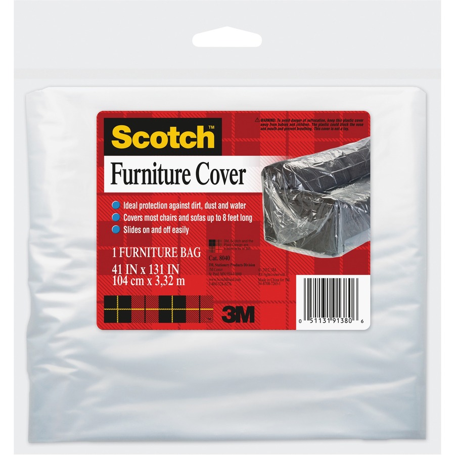 Scotch Heavy-duty Sofa Cover - 41 Length x 10.92 ft Width - 1 / Pack