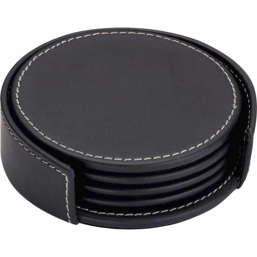 Black high quality Leather Coasters