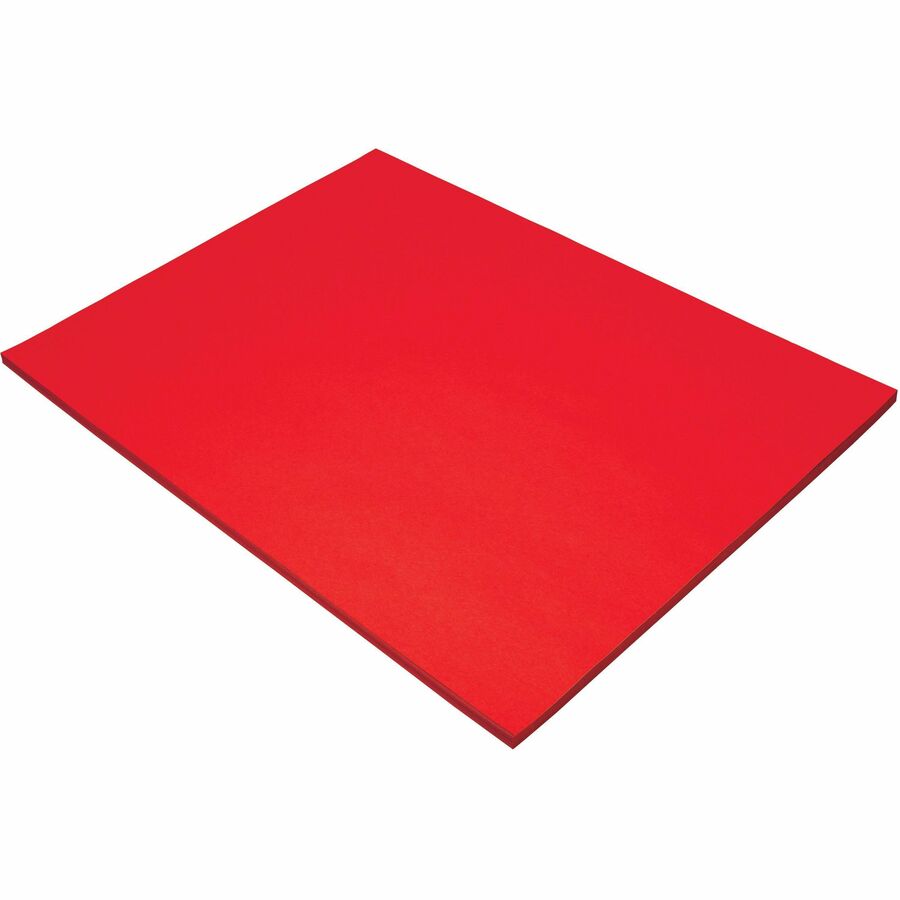 Pacon Construction Paper RED 9x12 50 Pack Made From Recycled Fiber
