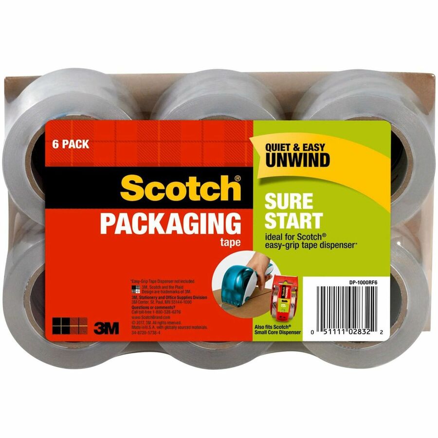 Scotch Heavy Duty Shipping Packing Tape With Dispenser 3 Core 1 78 x 38.2  Yd. Clear - Office Depot
