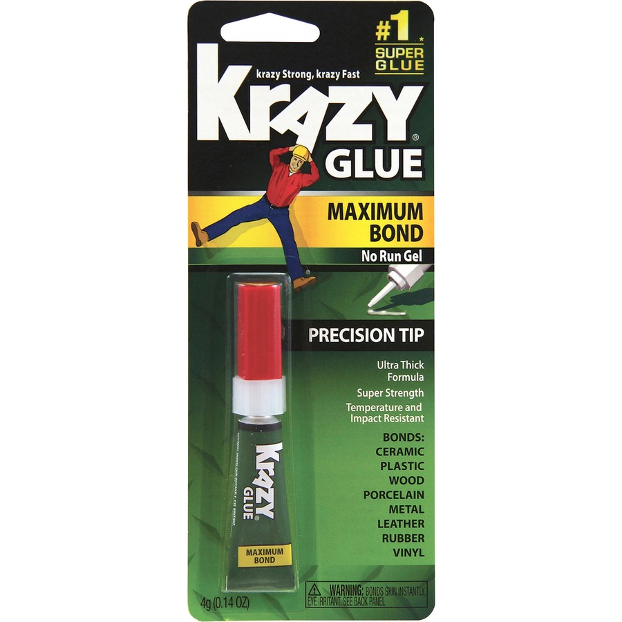 Maximum Bond Krazy Glue, Clear, Gel, 4 G Tube