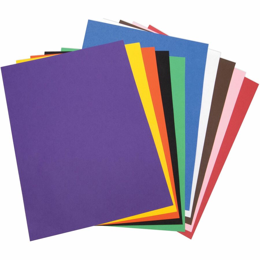 Prang Construction Paper, 18 x 24, Bright White, 50 Sheets/Pack