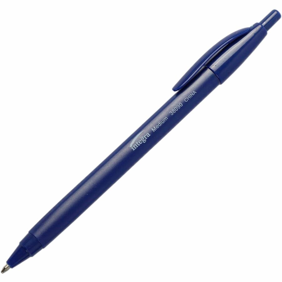 Integra Triangular Barrel Retractable Ballpnt Pens - Medium Pen Point ...