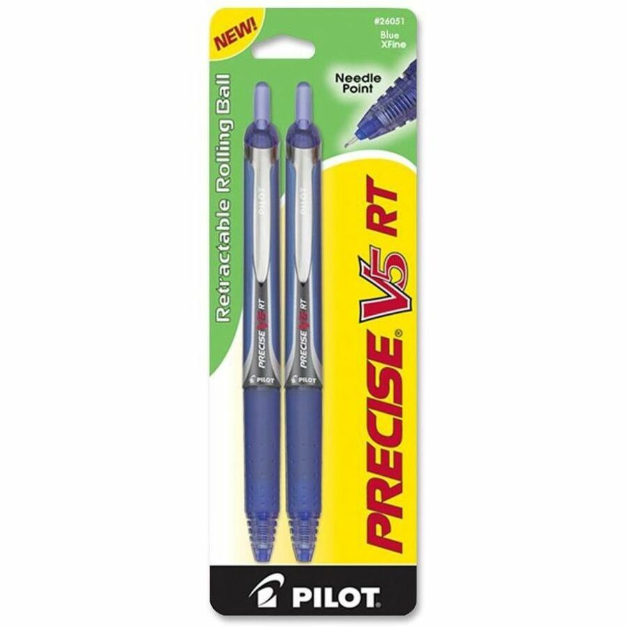 Pilot Precise V5 RT With Refills, Blue Ink, 0.5mm Extra Fine Point Pens
