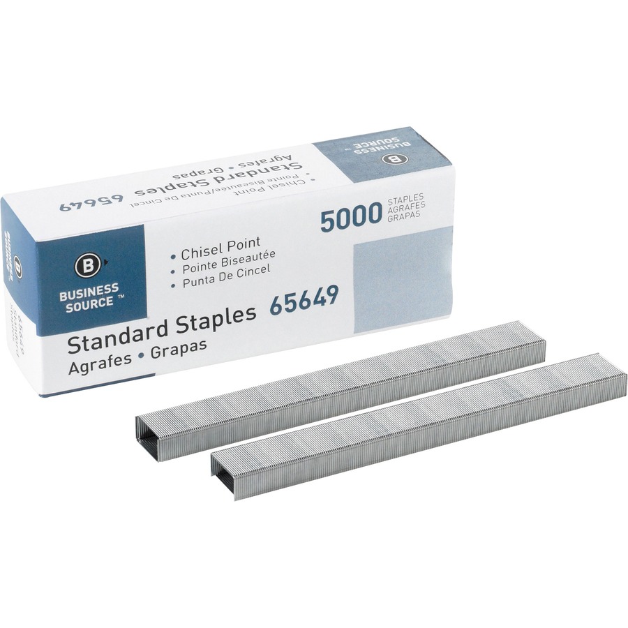 Swingline Standard Staples, 1/4 Length, 210 Per Strip, 5,000 Per Box