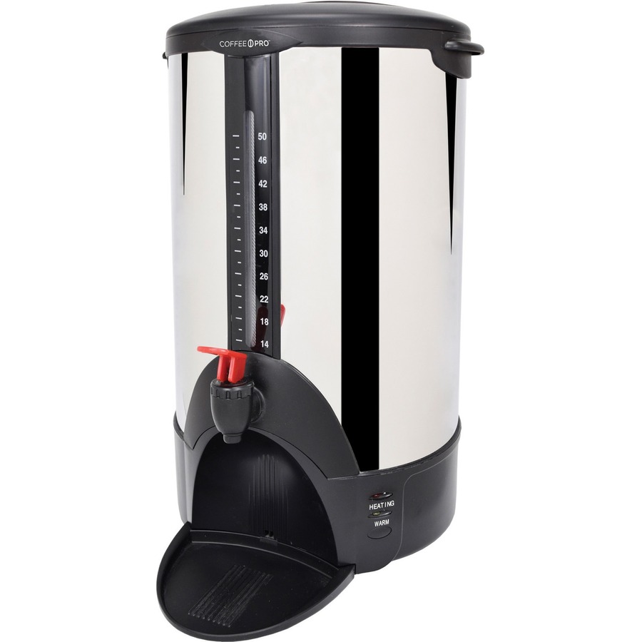 Coffee Pro 30-Cup Percolating Coffee Urn, Stainless Steel