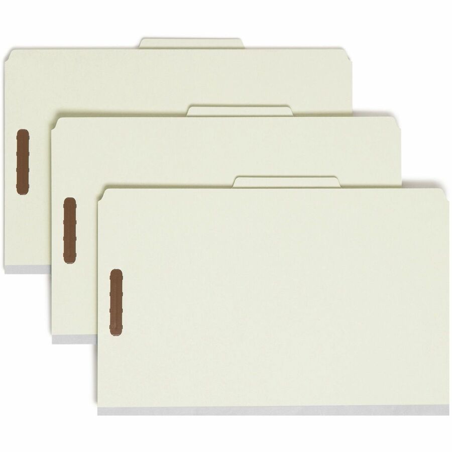 Nature Saver Recycled Classification Folders - Gray/Green