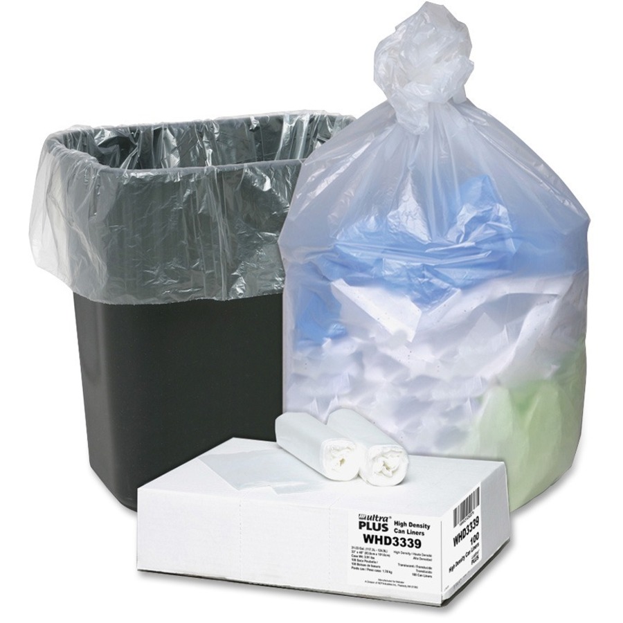 Platinum Plus Trash Can Liners, 33 Gallon, Heavy Duty - Resin