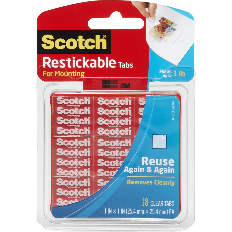 Scotch Wall-Safe Tape 1 Rolls Sticks Securely Removes Cleanly