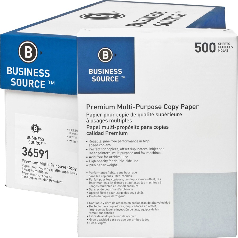 Perforated Paper, 4 1/4 from Left, Vertical on White 24#Letter Size Copy Paper (Ream of 500)