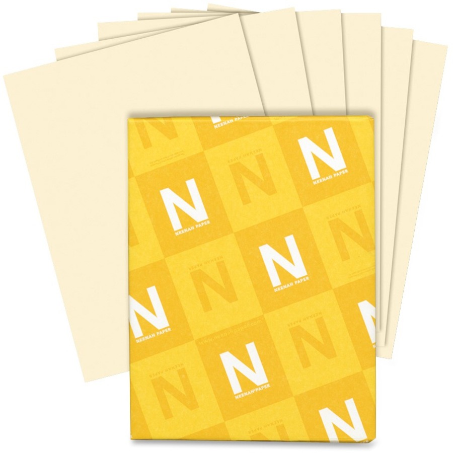 Neenah Paper Classic Crest Stationery, 97 Bright, 24 lb, 8.5 x 11, Solar White, 500/Ream