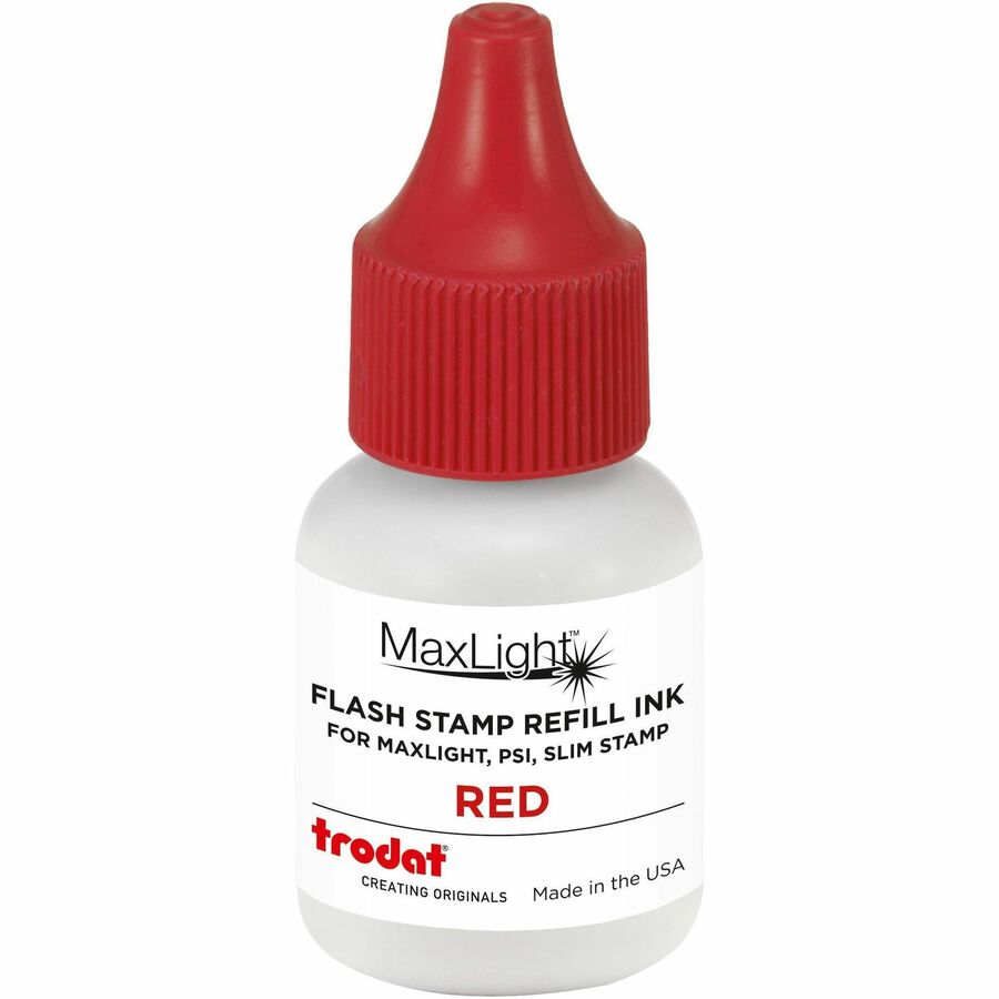 Refill Ink for Clik! Universal Stamps, 7ml-Bottle, Red