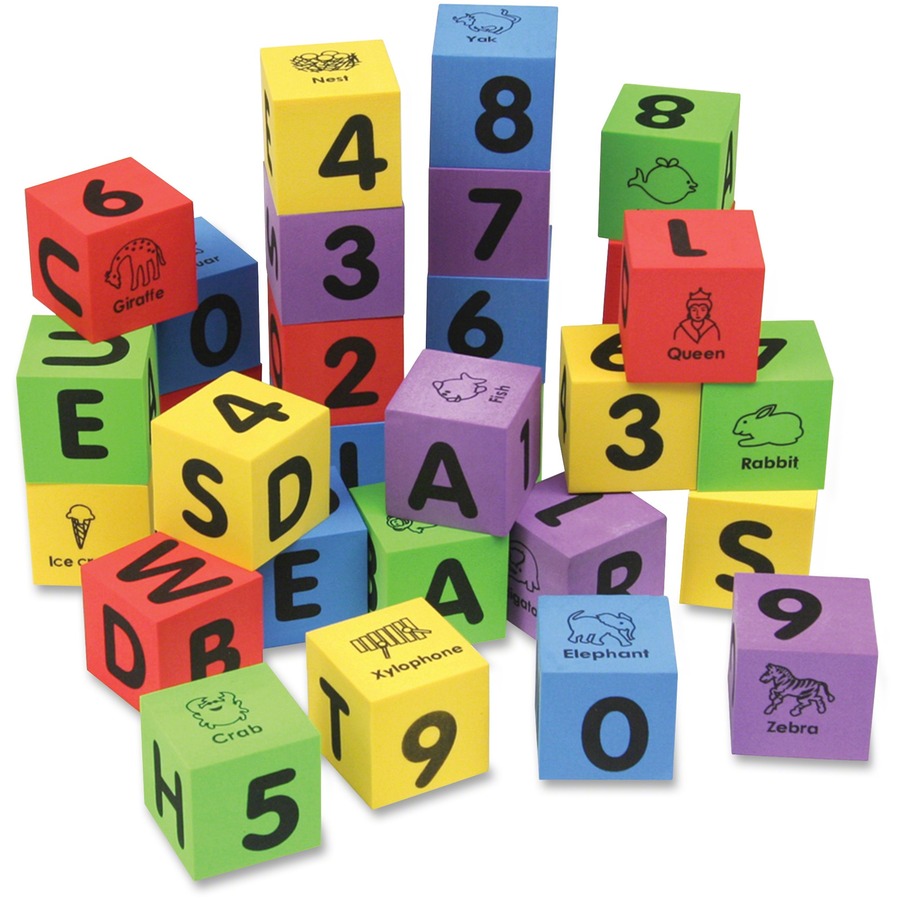 letter and number blocks