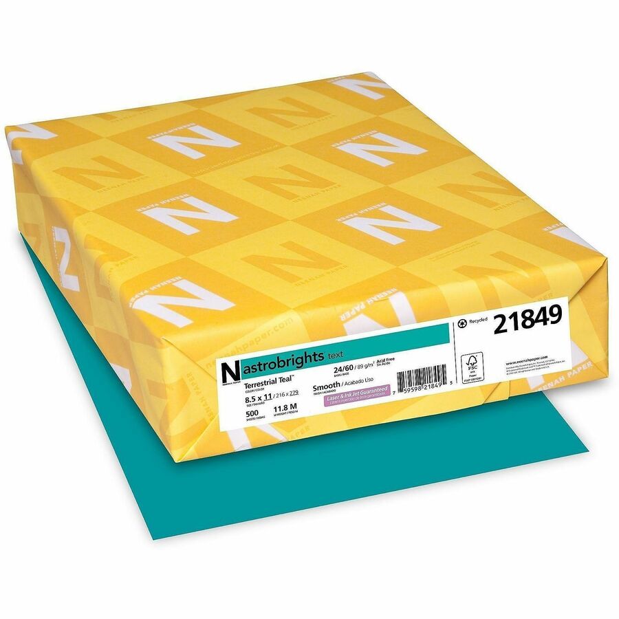 Astrobrights Color Copy Paper - Terrestrial Teal 21849 | Bulk