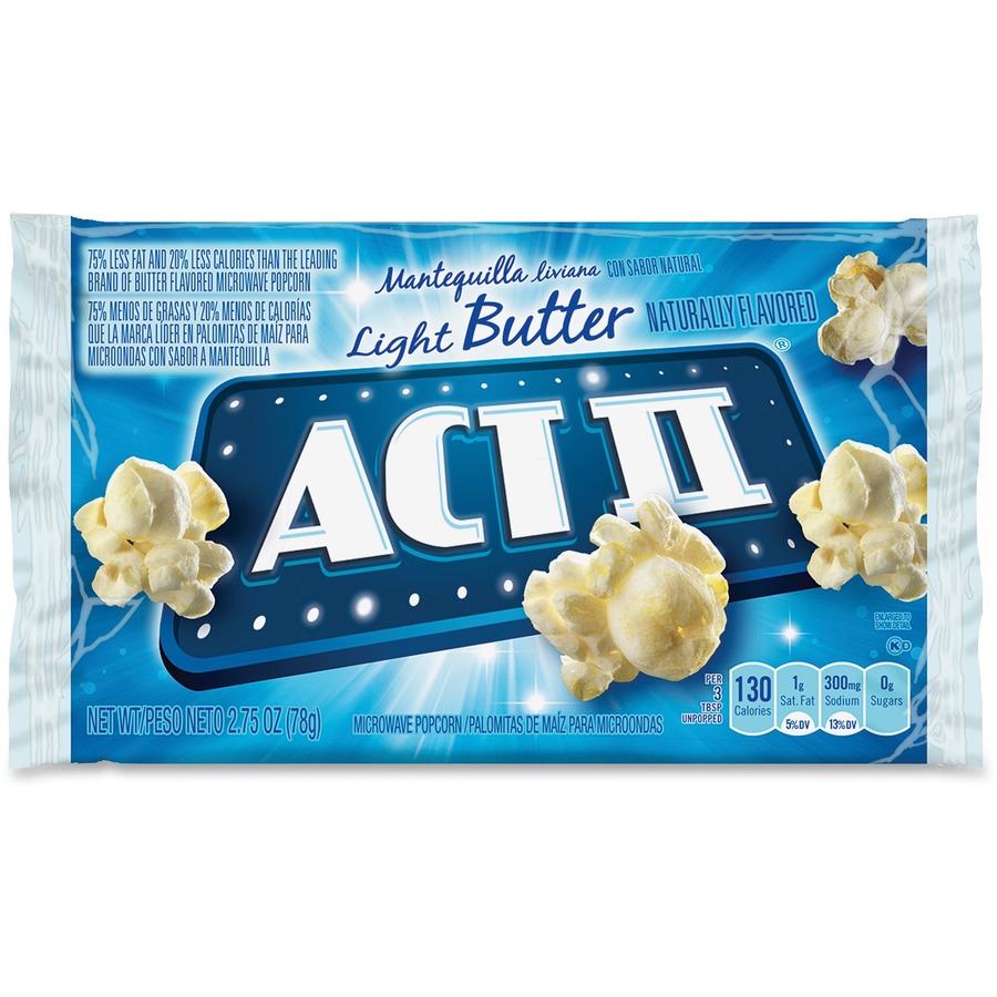 ACT II Microwave Popcorn Bulk Box - Microwavable - Light Butter