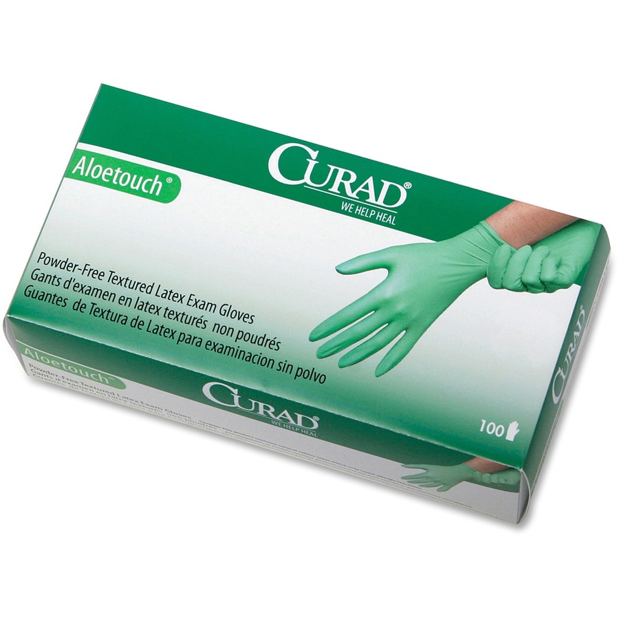 Wholesale Curad Aloetouch Latex Exam Gloves MIICUR8153R in Bulk