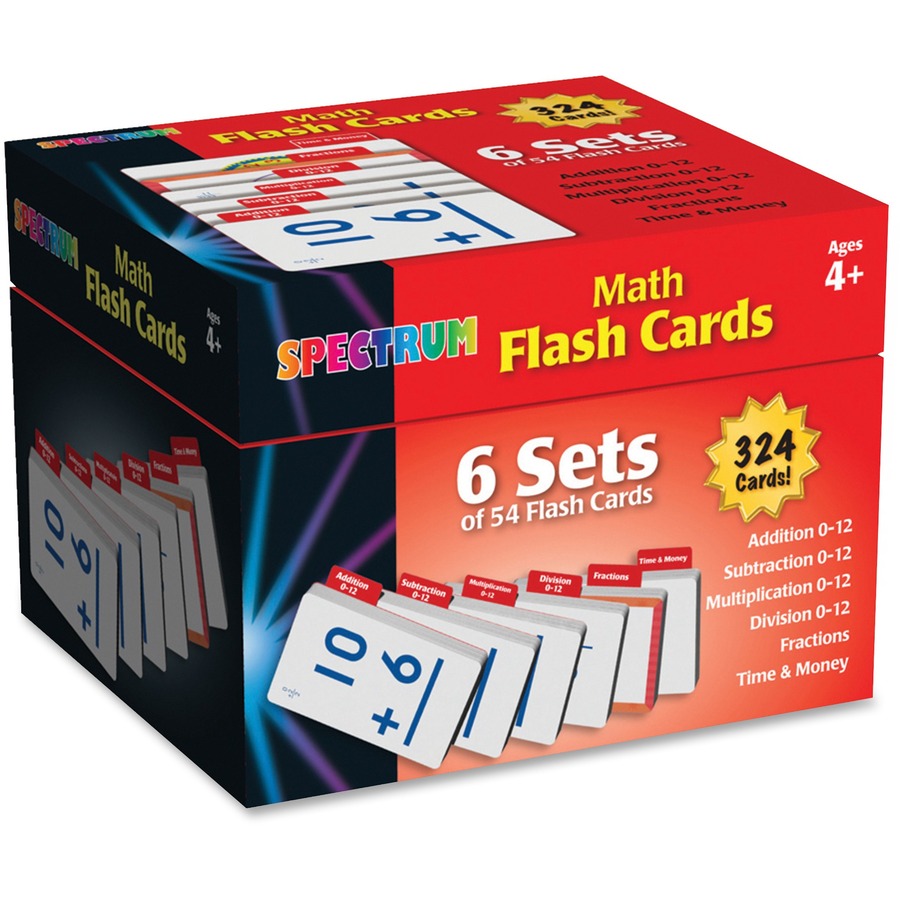 Spectrum Math Flash Card - CDP744086 - SupplyGeeks.com
